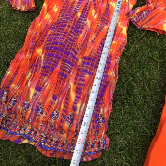PRICE DROP 3 piece very nice the dye style Indian dress - Picture 13 of 13